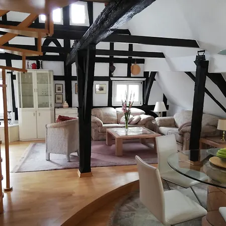 Penthouse Im Historischen Fachwerkhaus Mit Grosser Dachterrasse An Zentralster Lage Apartment